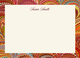 Flame Italian Marble Personalized Stationery Image 2 of 3